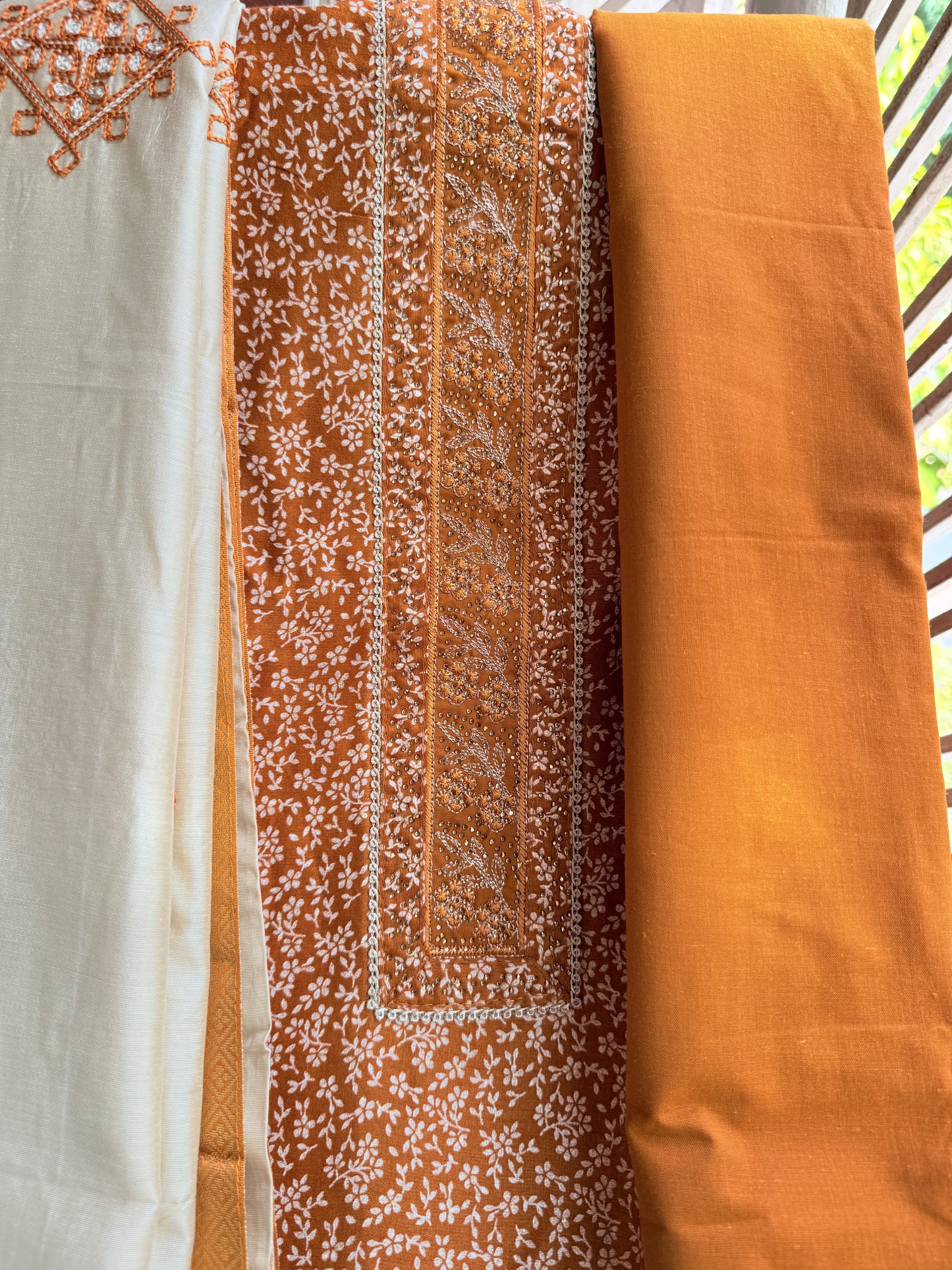 CottonAura DCUS00003 – Unstitched Pure Cotton 3-Piece Salwar Suit with Dazzling Elegant Dupatta